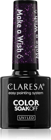 Claresa SoakOff UV/LED Color Make a Wish Geelküünelakk
