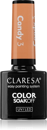 Claresa SoakOff UV/LED Color Candy gélový lak na nechty