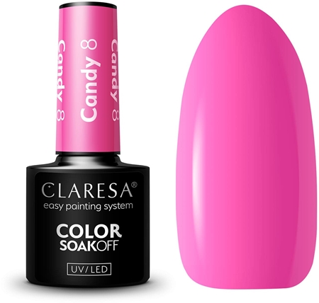 Claresa SoakOff UV/LED Color Candy gel lak za nokte