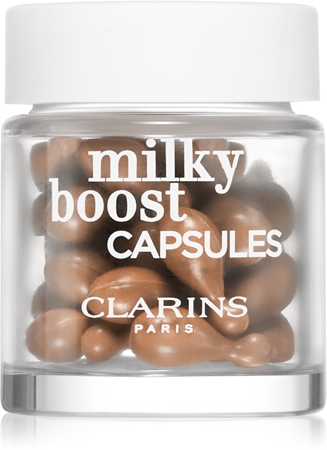 Clarins Milky Boost Capsules rozjasňující make-up kapsle