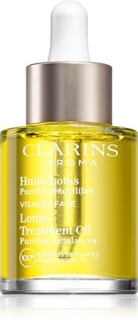 Clarins Lotus Treatment Oil regenerierendes Öl mit glättender Wirkung tagsüber und nachts