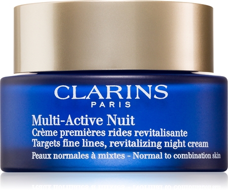 Clarins Multi-Active Nuit Revitalizing Night Cream Atdzīvinošs un mitrinošs nakts krēms cīņai ar smalkajām krunciņām normālai un kombinēta tipa ādai