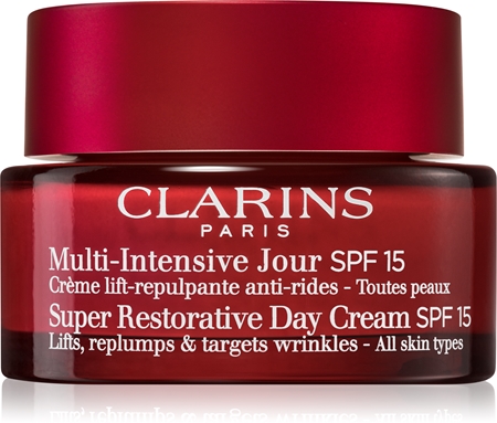 Clarins Super Restorative Day Cream SPF 15 creme de dia para todos os tipos de pele
