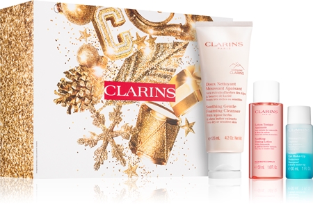Clarins Cleansing Collection dárková sada pro citlivou pleť a oči