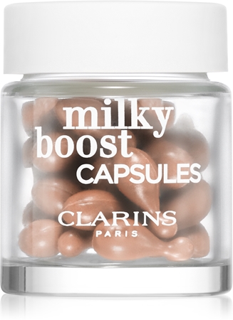 Clarins Milky Boost Capsules rozjasňující make-up kapsle