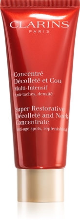 Clarins Super Restorative Décolleté and Neck Concentrate Opstrammende anti-rynke creme Til hals og kavalergang