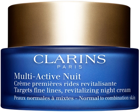 Clarins Multi-Active Revitalizing Night Cream noční revitalizační krém na jemné linky pro normální až smíšenou pleť
