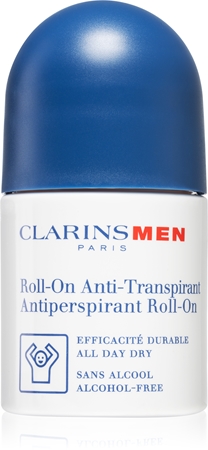 Clarins Men Antiperspirant Roll-On roll-on antibacteriano sem álcool