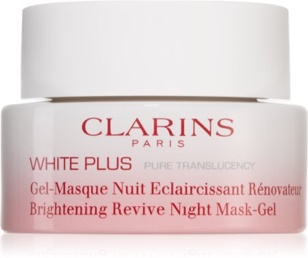 Clarins White Plus Pure Translucency Brightening Revive Night Mask-Gel máscara iluminadora de noite