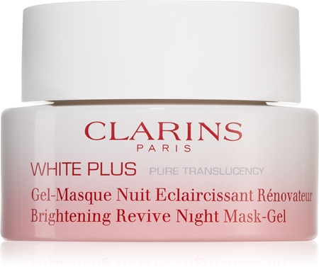 Clarins White Plus Pure Translucency Brightening Revive Night Mask-Gel Uppljusande nattmask