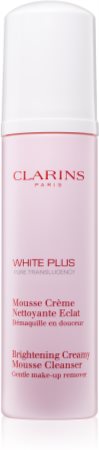 Clarins White Plus Pure Translucency Brightening Creamy Mousse Cleanser mousse de limpeza para todos os tipos de pele