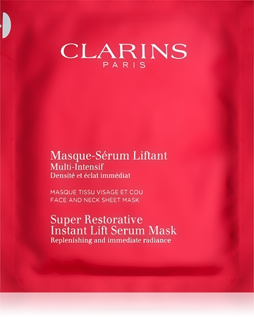 Clarins Super Restorative Instant Lift Serum Mask Restoring Mask For Instant Smoothing Of Wrinkles