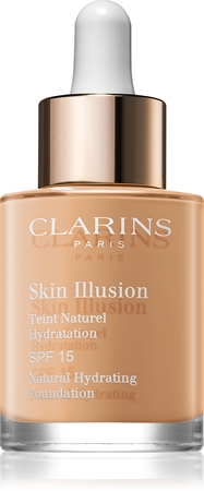 Clarins Skin Illusion Natural Hydrating Foundation világosító hidratáló make-up SPF 15