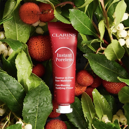 Clarins Instant Poreless Pore-Blurring Matifying Primer base para refinar os poros