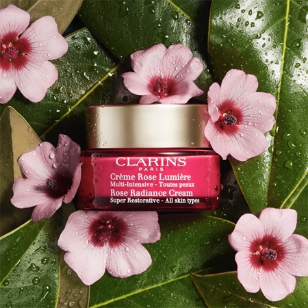 Clarins Rose Radiance Cream Super Restorative obnovující denní krém proti vráskám