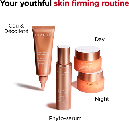 Clarins Extra-Firming Youthful Lift Neck & Décolleté Care zpevňující krém na krk a dekolt proti vráskám a tmavým skvrnám