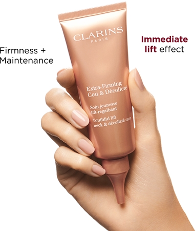 Clarins Extra-Firming Youthful Lift Neck & Décolleté Care zpevňující krém na krk a dekolt proti vráskám a tmavým skvrnám