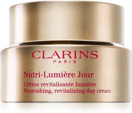 Clarins Nutri-Lumière Day dieninis gaivinamasis kremas suteikia odai spindesio