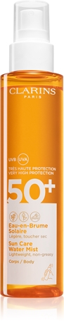 Clarins Sun Care Water Mist napozó átlátszó permet SPF 50+