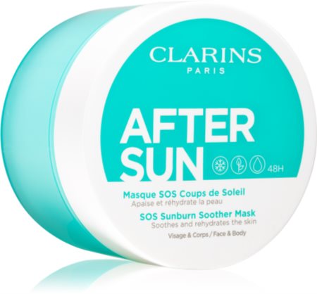 Clarins After Sun SOS Sunburn Soother Mask máscara facial calmante pós-solar