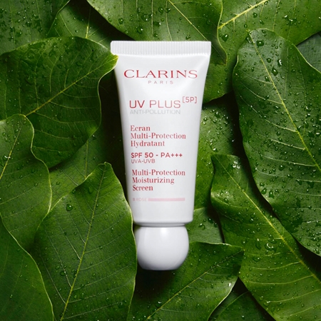 Clarins UV PLUS [5P] Anti-Pollution Rose hydratační fluid SPF 50