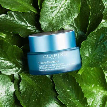 Clarins Hydra-Essentiel Rich Cream πλούσια ενυδατική κρέμα για πολύ ξηρή επιδερμίδα