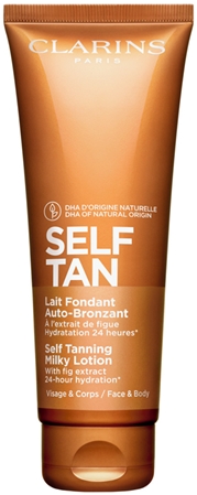 Clarins Self Tan Milky Lotion samoopalovací mléko na tělo a obličej