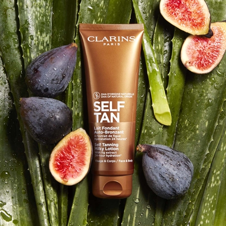 Clarins Self Tan Milky Lotion samoopalovací mléko na tělo a obličej
