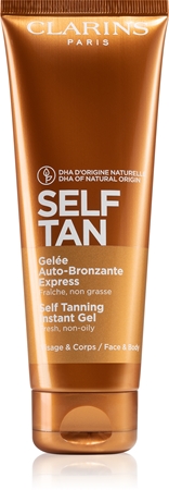 Clarins Self Tan Instant Gel samoopalovací gel na tělo a obličej