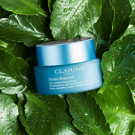 Clarins Hydra-Essentiel Cooling Gel crema gel pentru hidratare. pentru piele normală și mixtă