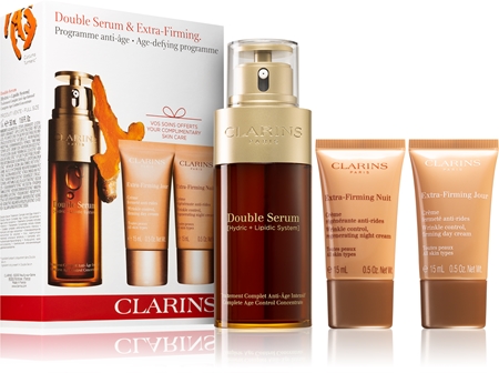 Clarins Double Serum & Extra Firming Age-defying Programme Sæt (med anti-aldringseffekt )