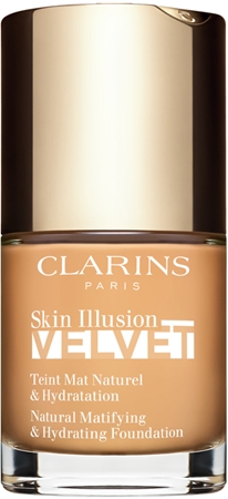 Clarins Skin Illusion Velvet fond de teint liquide fini mat effet nourrissant