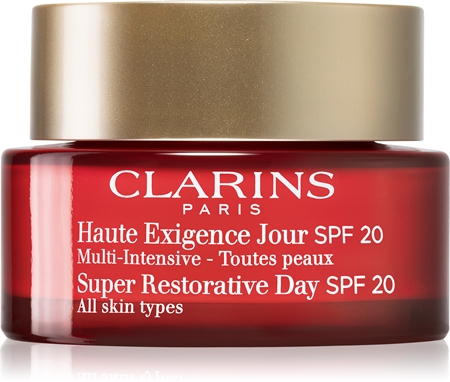 Clarins Super Restorative Day Lifting-Tagescreme gegen Falten für alle Hauttypen SPF 20