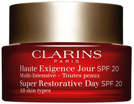 Clarins Super Restorative Day дневен лифтинг крем против бръчки за всички видове кожа SPF 20
