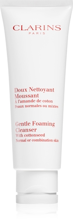 Clarins Cleansing Foaming Cleanser with Cottonseed spuma de curatat pentru piele normală și mixtă