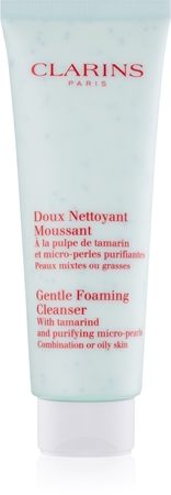 Clarins Gentle Foaming Cleanser with Tamarind and Purifying Micro-Pearls pianka oczyszczająca do skóry tłustej i mieszanej