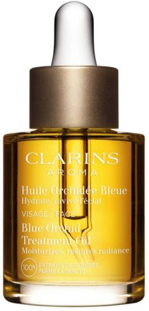 Clarins Blue Orchid Treatment Oil antyutleniający olejek do twarzy na dzień i nic o działaniu nawilżającym