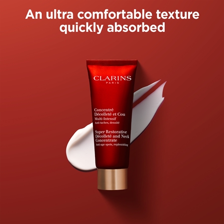 Clarins Super Restorative Décolleté and Neck Concentrate festigende Anti-Faltencreme für Hals und Dekolleté