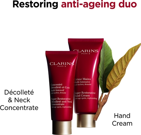 Clarins Super Restorative Décolleté and Neck Concentrate festigende Anti-Faltencreme für Hals und Dekolleté