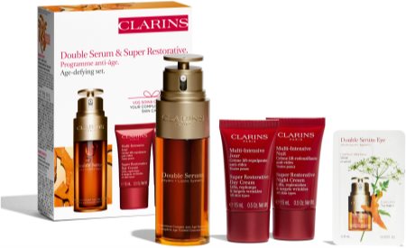 Clarins Double Serum & Super Restorative Set dárková sada (proti vráskám)