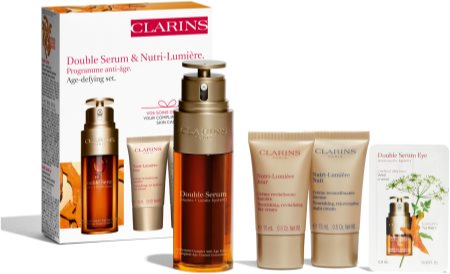 Clarins Double Serum & Nutri-Lumière Collection dárková sada (proti stárnutí pleti)