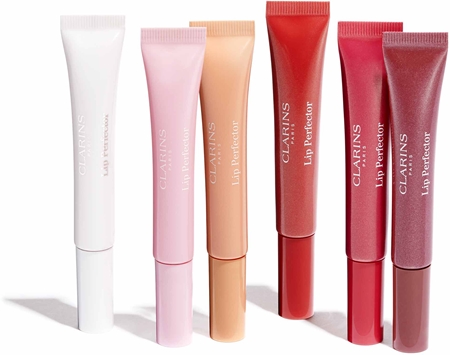 Clarins Lip Perfector Glow třpytivý lesk na rty a tváře