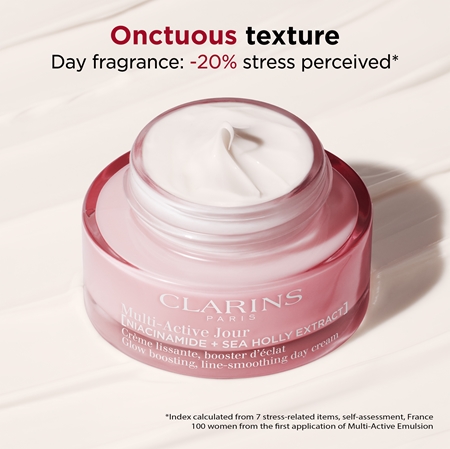 Clarins Multi-Active Day Cream All Skin Types vyhlazující a rozjasňující krém pro všechny typy pleti