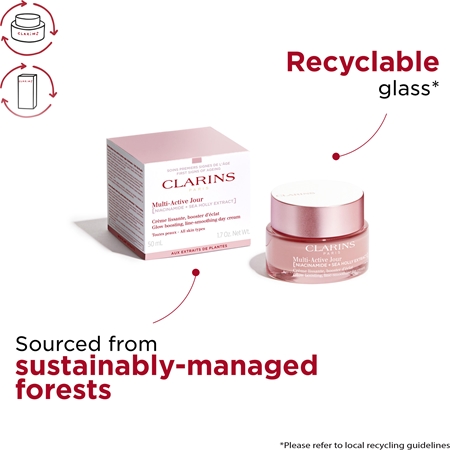 Clarins Multi-Active Day Cream All Skin Types vyhlazující a rozjasňující krém pro všechny typy pleti