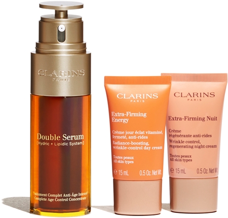 Clarins Double Serum & Extra Firming Collection vánoční dárková sada proti vráskám