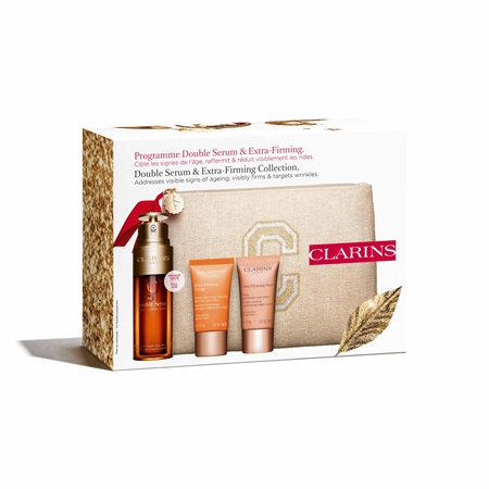 Clarins Double Serum & Extra Firming Collection vánoční dárková sada proti vráskám