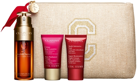 Clarins Double Serum & Super Restorative Collection vánoční dárková sada (pro zralou pleť)