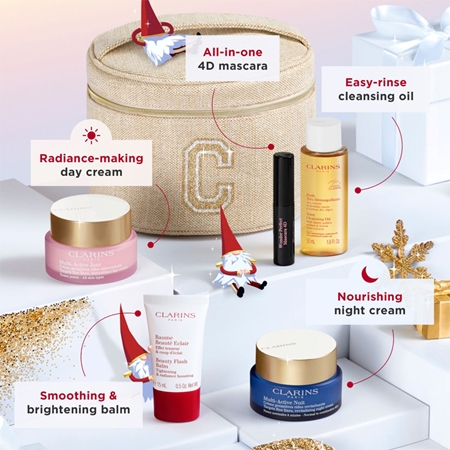 Clarins Multi-Active Collection set cadou de Crăciun pentru ten matur