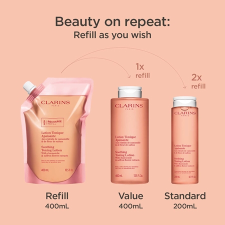 Clarins Cleansing Soothing Toning Lotion почистващ и успокояващ тоник за чувствителна и суха кожа