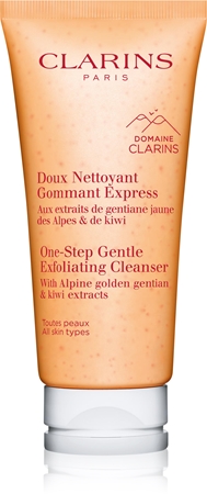 Clarins One Step Gentle Exfoliating Cleanser gel exfoliante suave para todo tipo de pieles